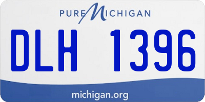 MI license plate DLH1396