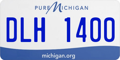 MI license plate DLH1400