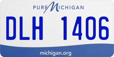 MI license plate DLH1406