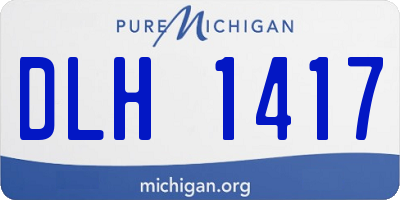 MI license plate DLH1417