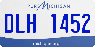 MI license plate DLH1452
