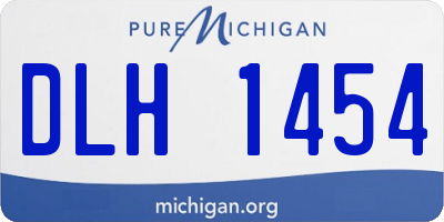 MI license plate DLH1454