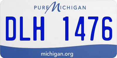 MI license plate DLH1476