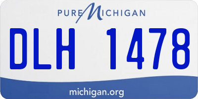 MI license plate DLH1478