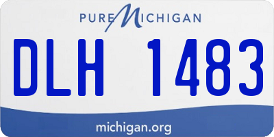 MI license plate DLH1483