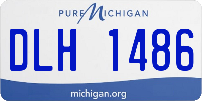 MI license plate DLH1486