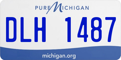 MI license plate DLH1487