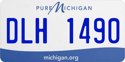 MI license plate DLH1490
