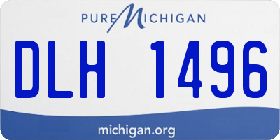 MI license plate DLH1496