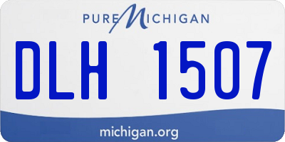 MI license plate DLH1507