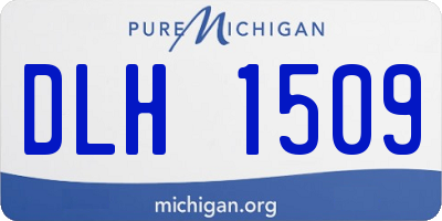 MI license plate DLH1509