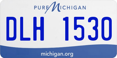 MI license plate DLH1530