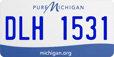 MI license plate DLH1531