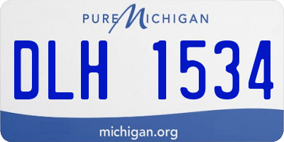 MI license plate DLH1534