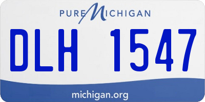 MI license plate DLH1547