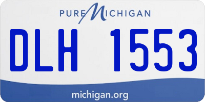 MI license plate DLH1553