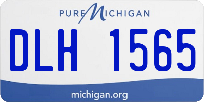MI license plate DLH1565