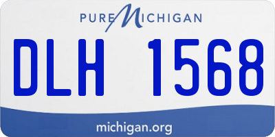 MI license plate DLH1568