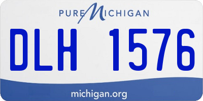 MI license plate DLH1576