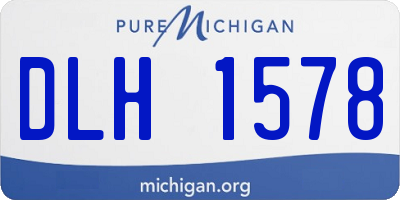 MI license plate DLH1578