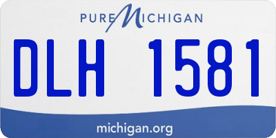 MI license plate DLH1581