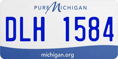 MI license plate DLH1584