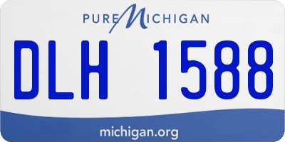 MI license plate DLH1588