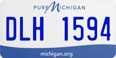 MI license plate DLH1594