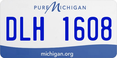 MI license plate DLH1608