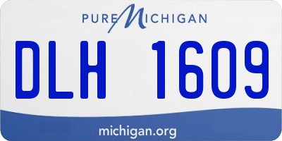 MI license plate DLH1609
