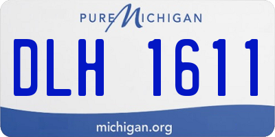MI license plate DLH1611