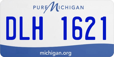 MI license plate DLH1621