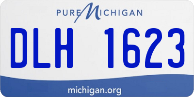 MI license plate DLH1623