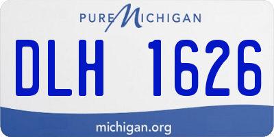 MI license plate DLH1626