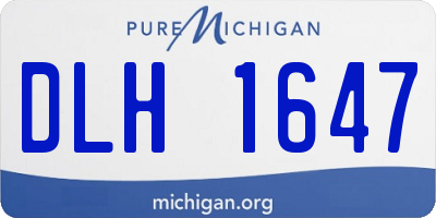 MI license plate DLH1647