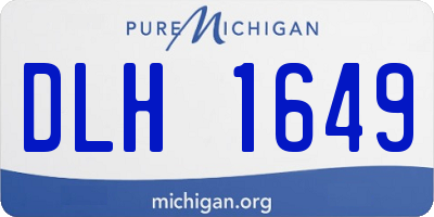 MI license plate DLH1649