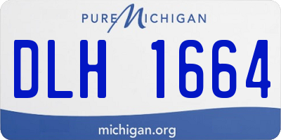 MI license plate DLH1664