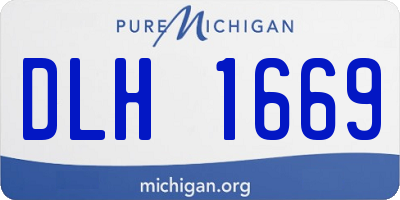MI license plate DLH1669