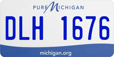 MI license plate DLH1676