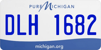 MI license plate DLH1682