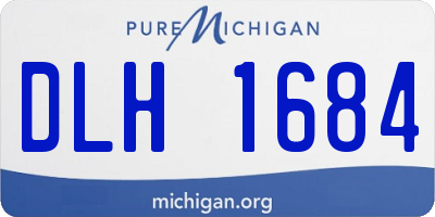 MI license plate DLH1684