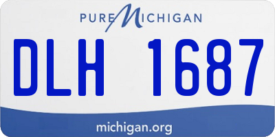 MI license plate DLH1687
