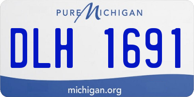 MI license plate DLH1691
