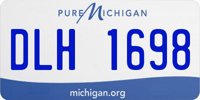 MI license plate DLH1698