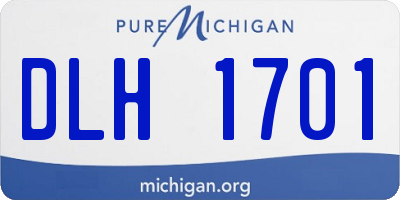 MI license plate DLH1701