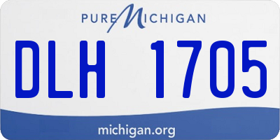 MI license plate DLH1705
