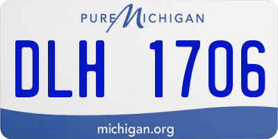 MI license plate DLH1706