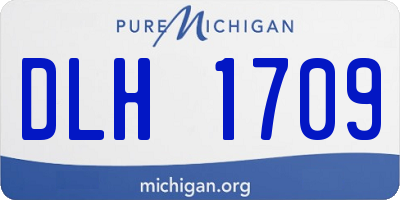 MI license plate DLH1709