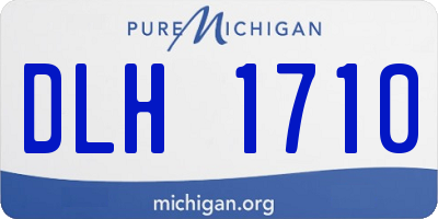 MI license plate DLH1710