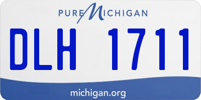 MI license plate DLH1711